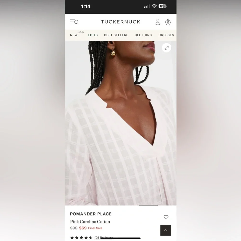 Tuckernuck Pink Carolina Caftan Maxi Dress - Picture 4 of 11